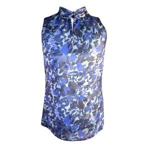 Banana Republic Blue Sleeveless Blouse Petite Women Size 00